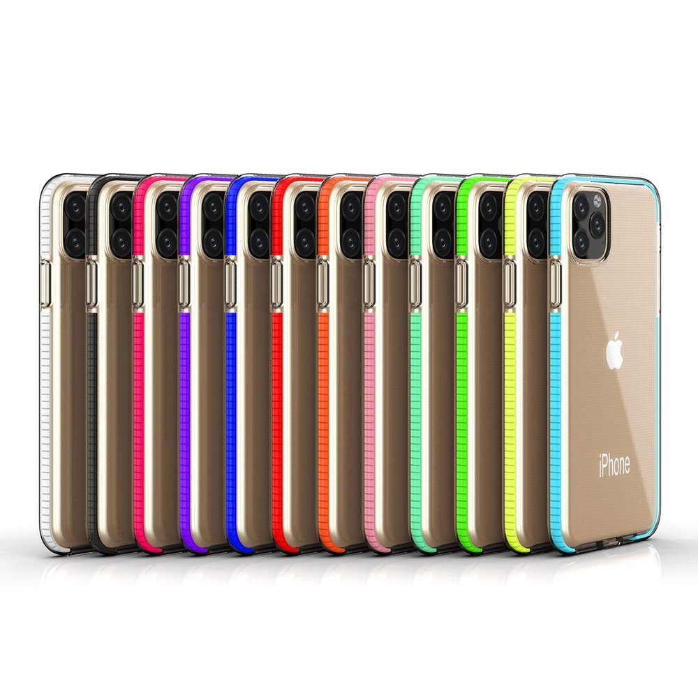 Spring clear TPU hoes voor Apple iPhone 11 Pro - turkoois