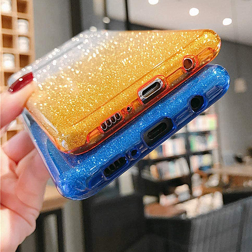 Glittercase voor Honor Play - goud - Type 1
