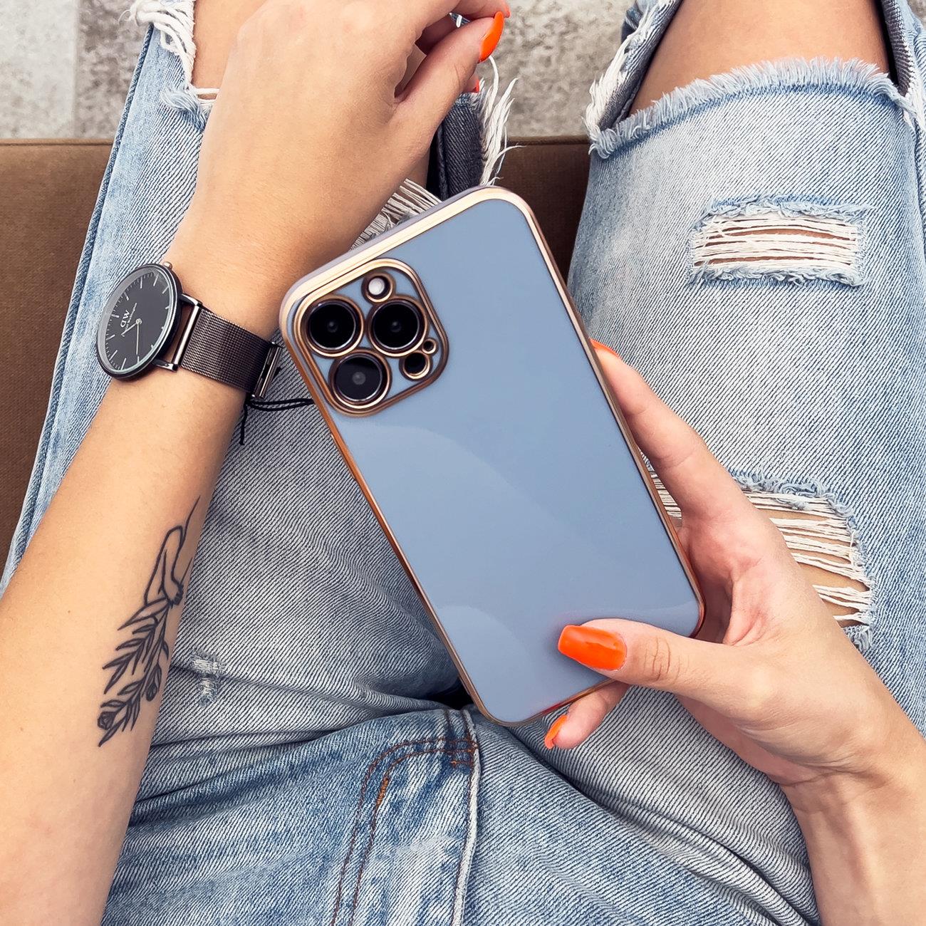 Gelcase Lighting voor Apple iPhone 12 Pro Max - blauw