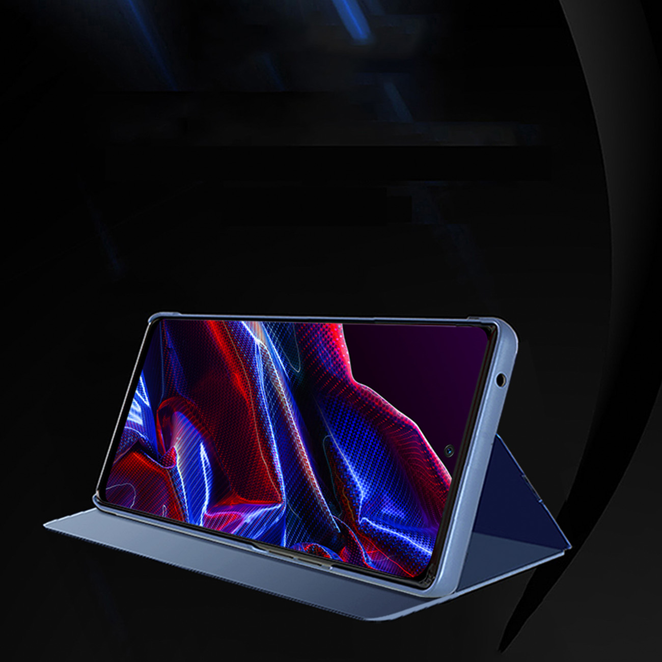 Clear View Hoes voor Xiaomi Redmi Note 12 Pro+ - zwart