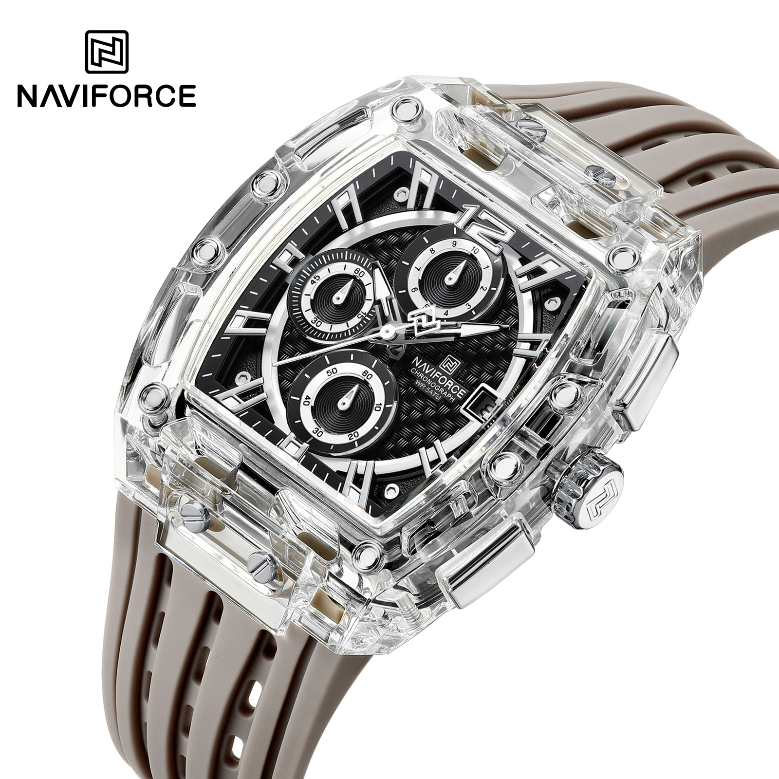 Horloge NAVIFORCE SI-38625 - Bruin