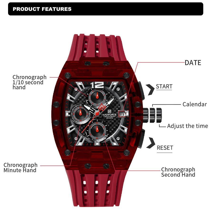 Horloge NAVIFORCE SI-38625 - Bruin