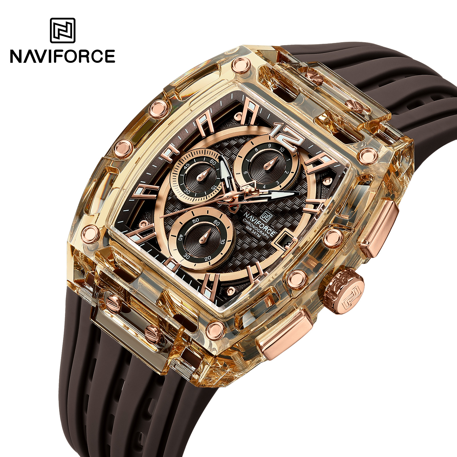 Horloge NAVIFORCE SI-38625 - Bruin