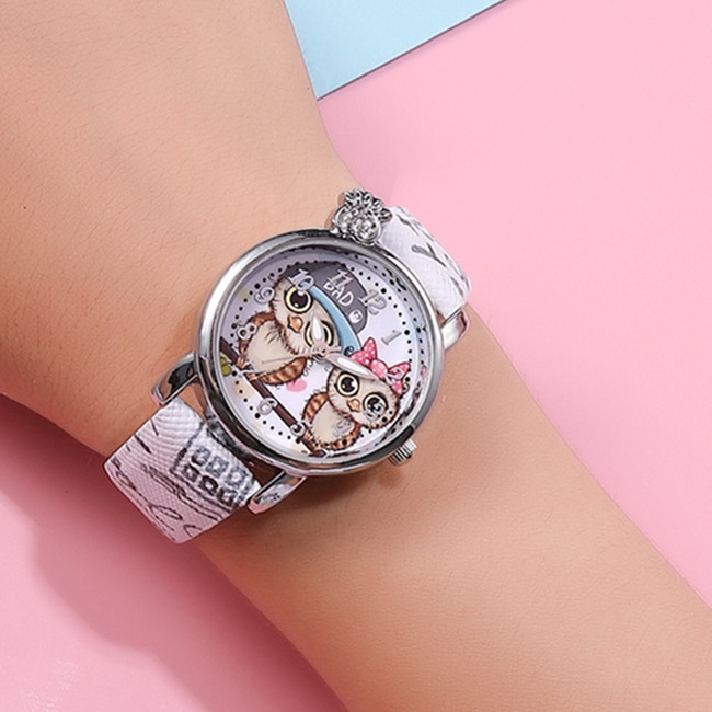 Kinderhorloge Owl - Roze 1