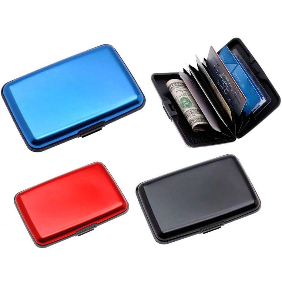 Documentenetui ALUMA WALLET - Rood