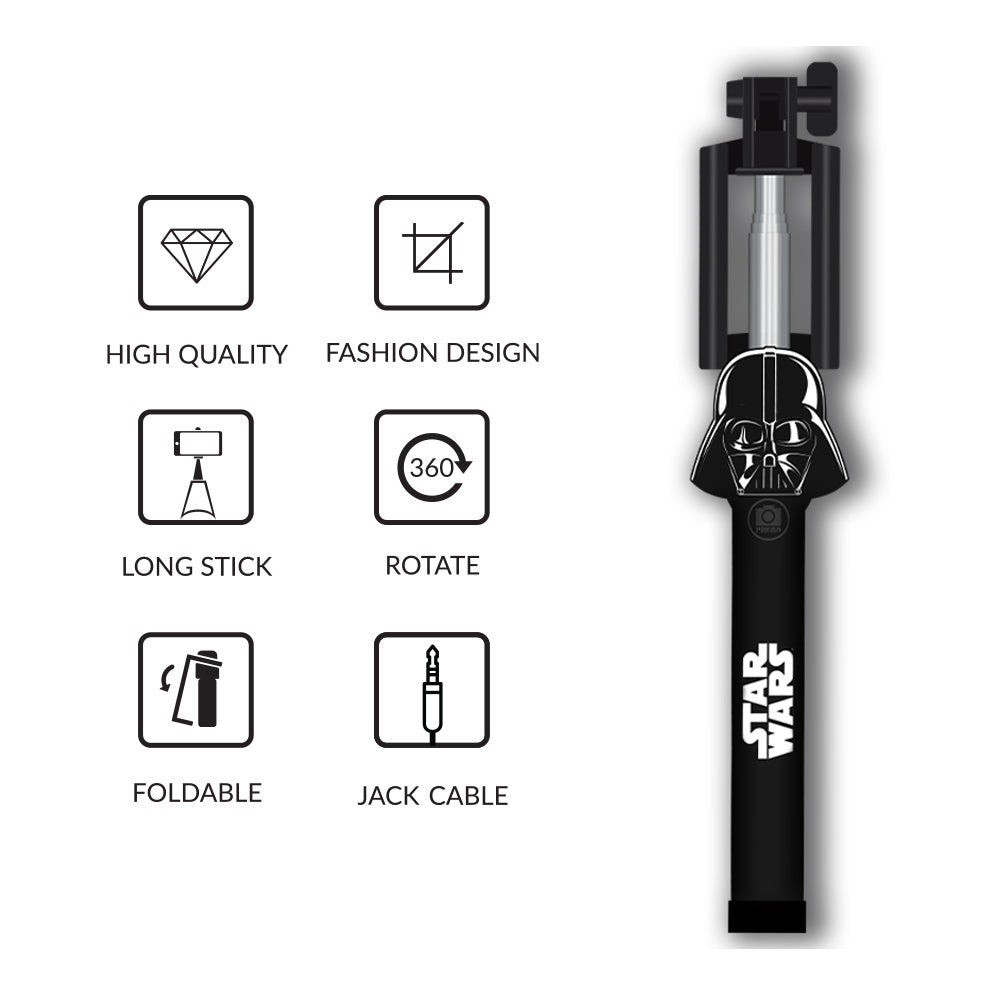 Selfiestick Jack Star Wars Stormtrooper – Zwart