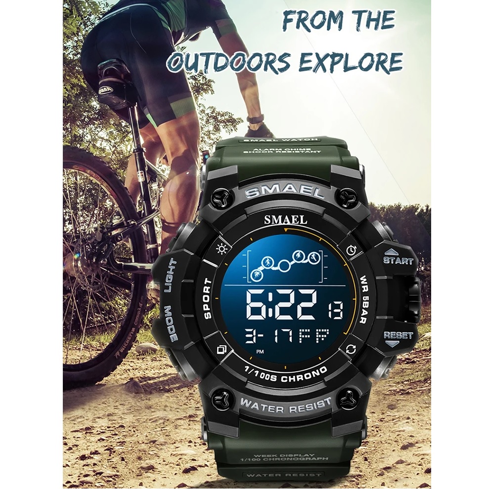 Horloge SMAEL DI-29463 - Zwart / Rood