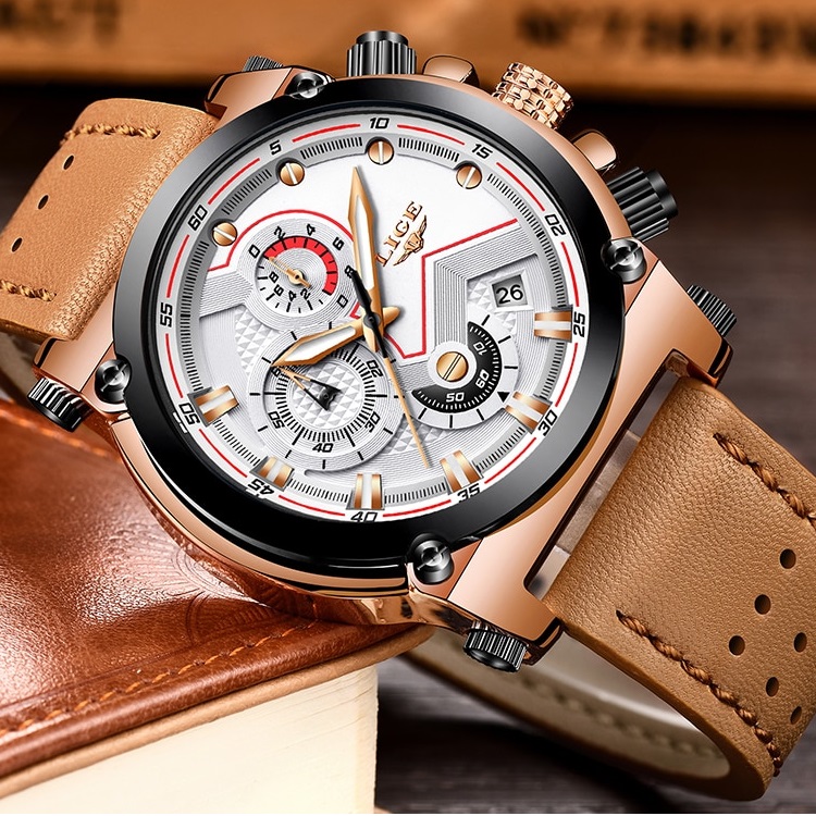 Horloge LIGE PR-4072 - Bruin / Wit