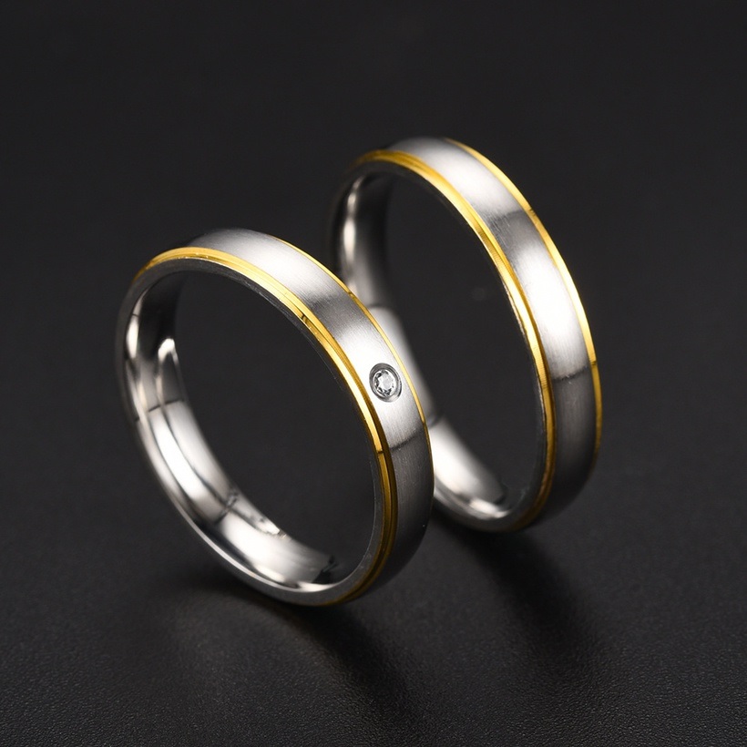 Herenring KN-17576 - Zilver / Goud / 59mm