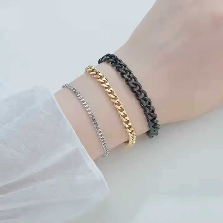 Armband KR-34823 - Goud / 22cm / 3mm