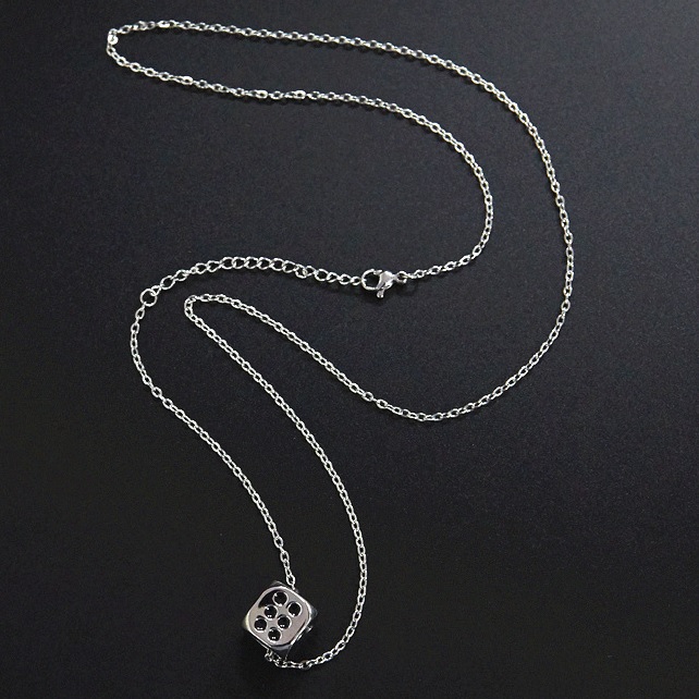 Dobbelsteenketting - Zwart