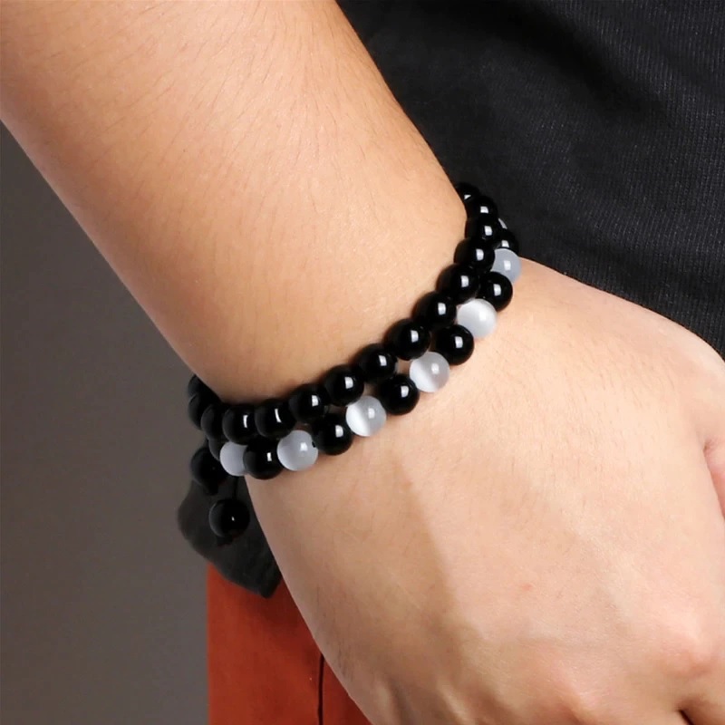 Armband ON-13284 - Zwart / Grijs