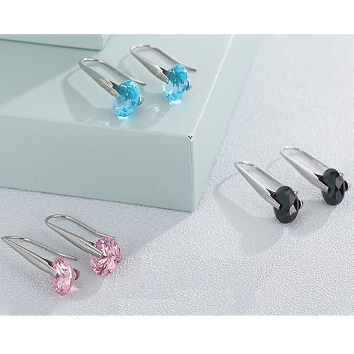 Oorbellen BR-20666 - Zilver / Roze