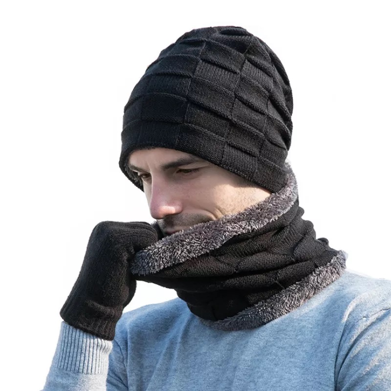 Heren winterset - Donkerbruin