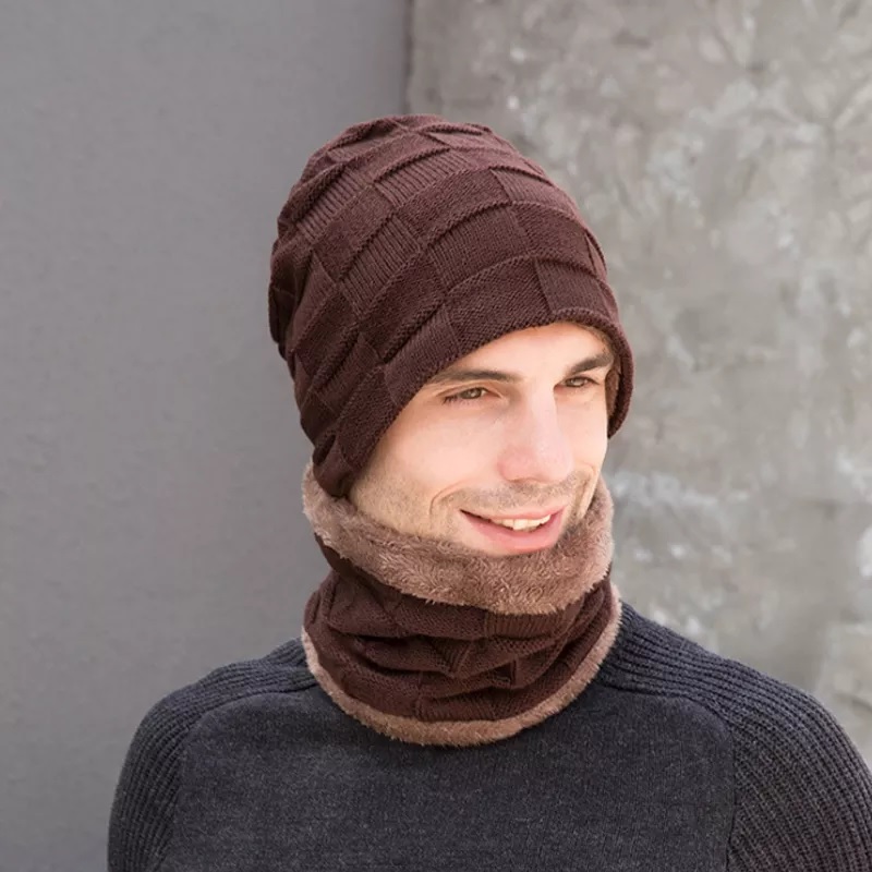 Heren winterset - Donkerbruin