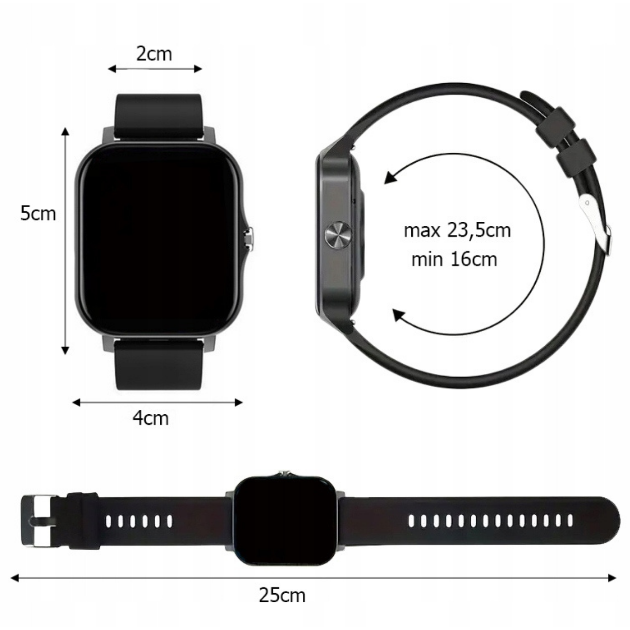 Smart horloge AN-40481 - Goud