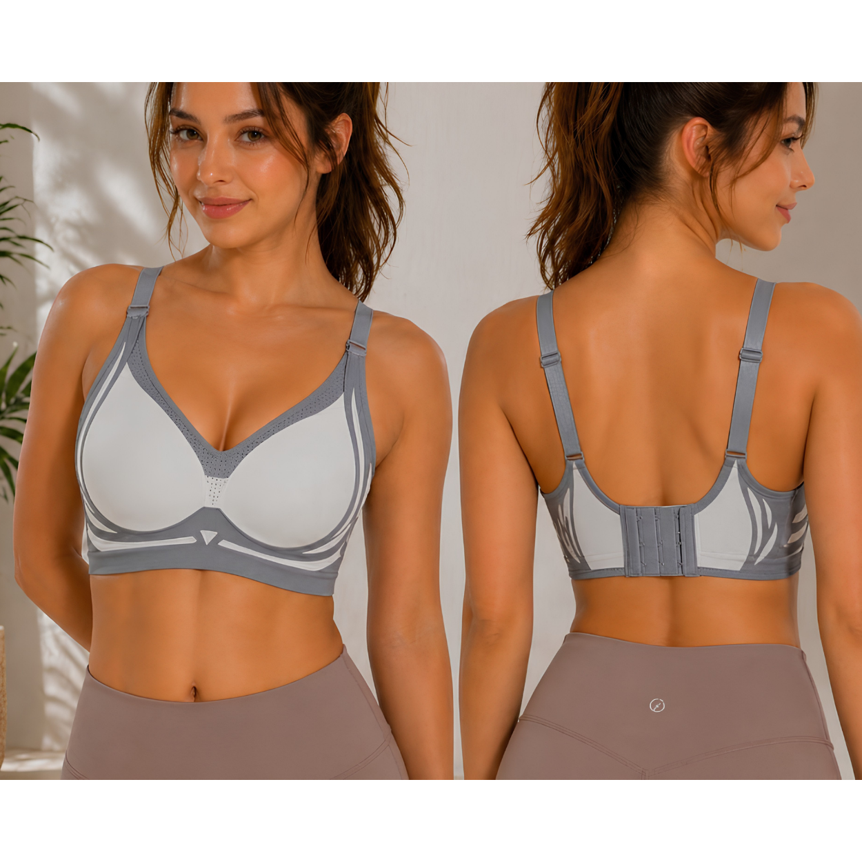 Dames sportbeha QS - 40943 - Grijs / XXL