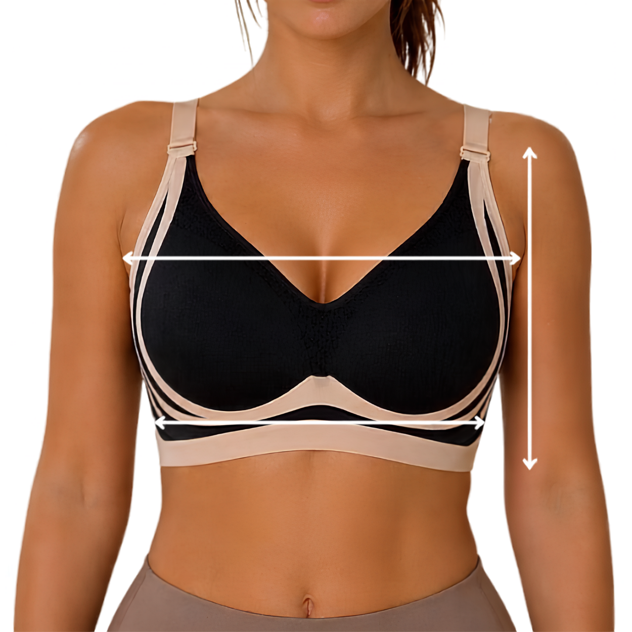 Dames sportbeha QS - 40943 - Grijs / XXL