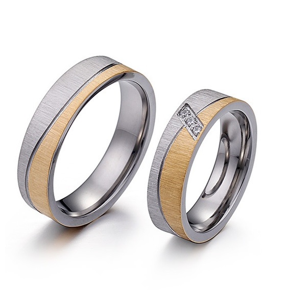 Damesring SE-17599 - Zilver / Goud / 52mm