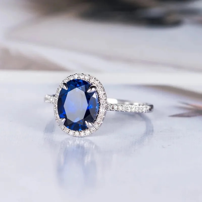 Ring RO-35618 Blue - Zilver / Blauw / 55mm