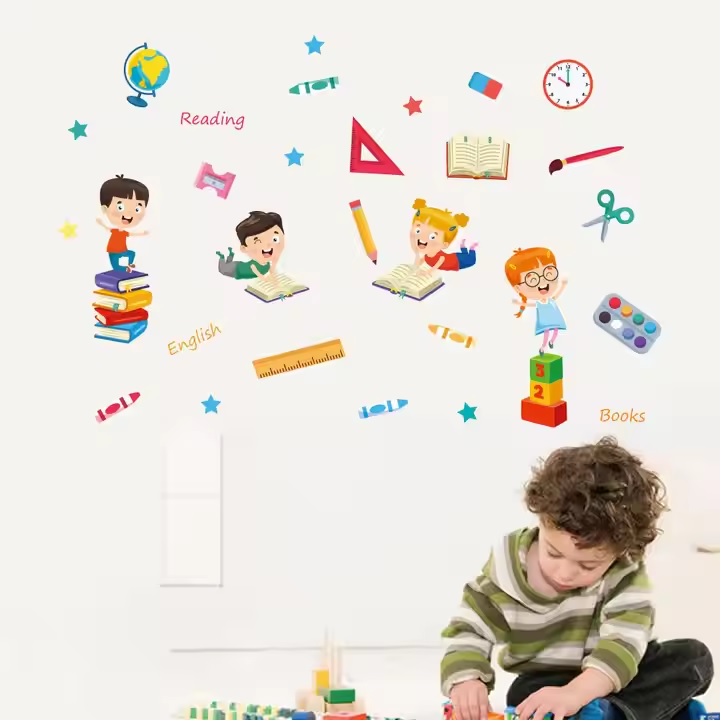 Muursticker / Behang School