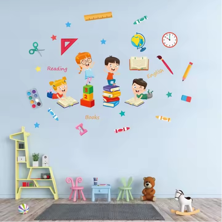 Muursticker / Behang School