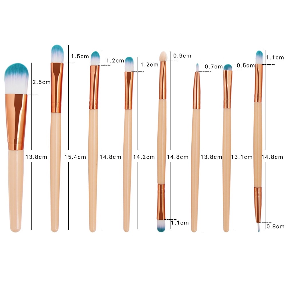 Make-upborstels LO-4520 - Wit / Goud