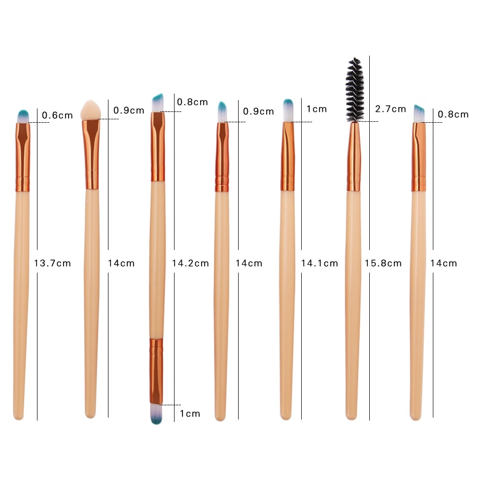 Make-upborstels LO-4520 - Wit / Goud