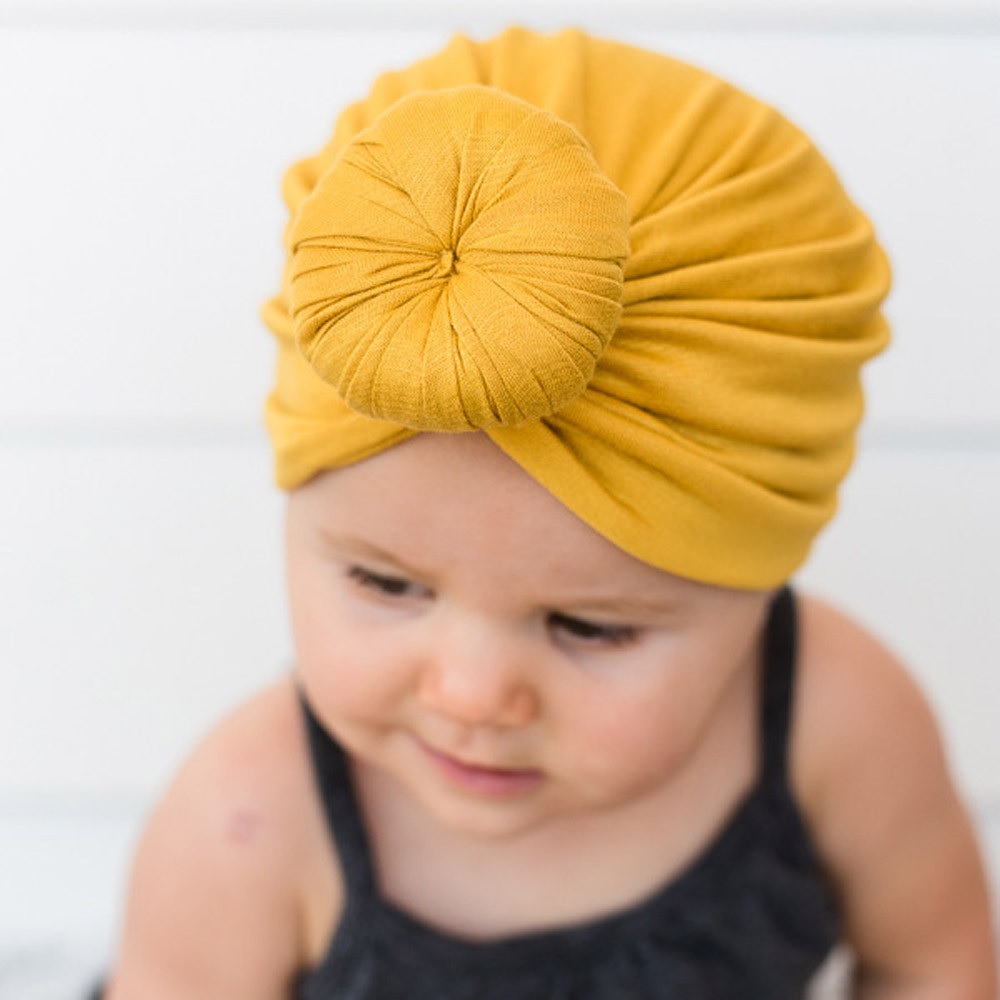 Kinder turbanmuts - Groen