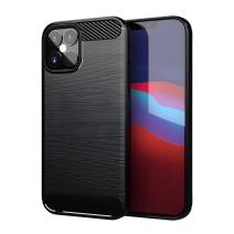 Carbon Shield TPU hoesje voor Apple iPhone 12 Pro Max - zwart