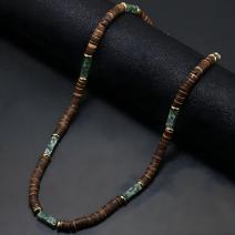 Ketting AB-34059 - Bruin / Groen