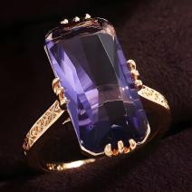 Ring BO-34524 - Goud / Paars / 62mm