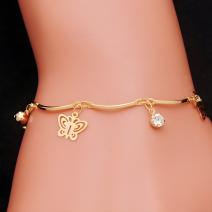 Armband Gold Butterfly - Goud