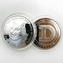 Dogecoin-munt - Zilver