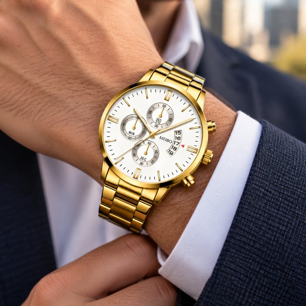 Horloge OR-12057 - Goud / Wit