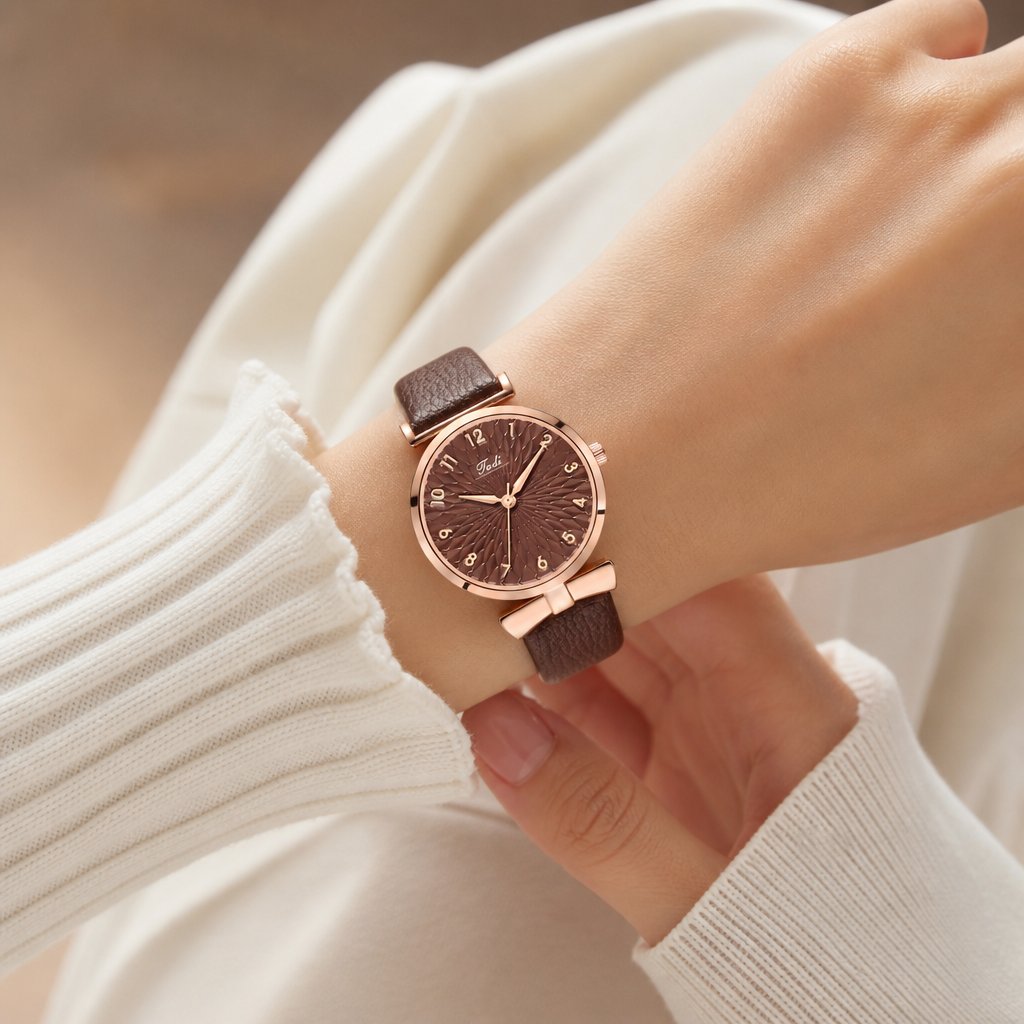 Horloge VE-13012 - Donkerbruin