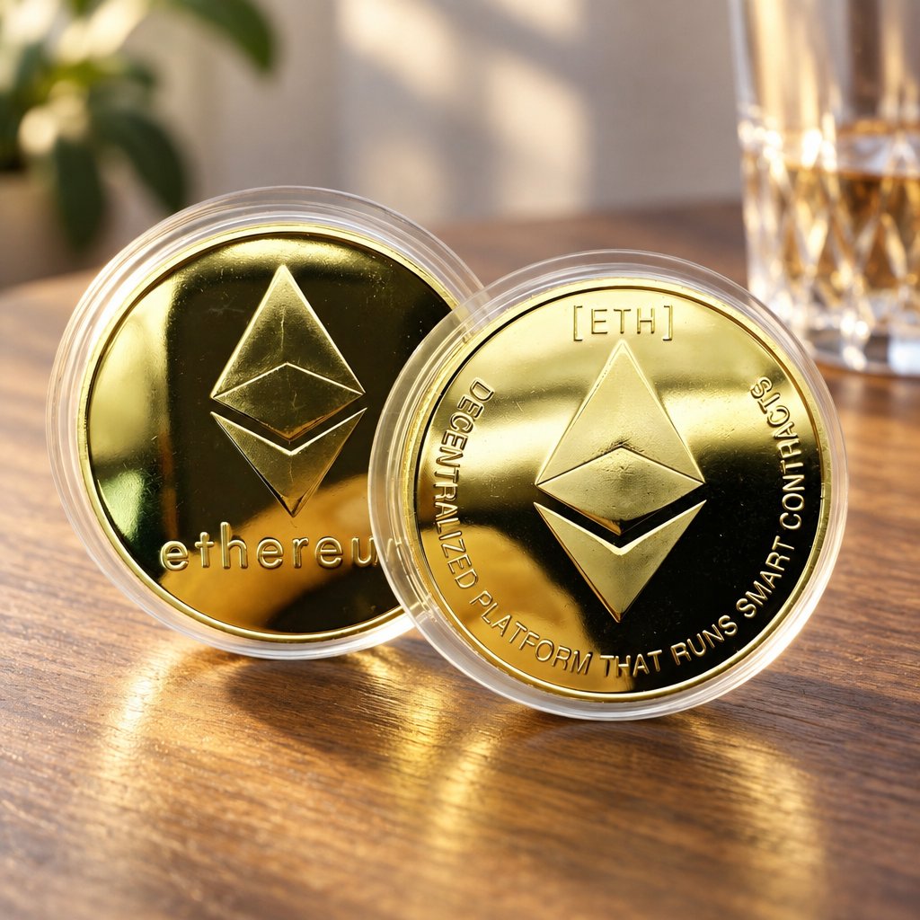 Ethereum Munt - Goud