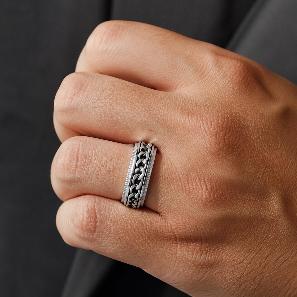 Ring CH-17098 - Zilver / 55mm