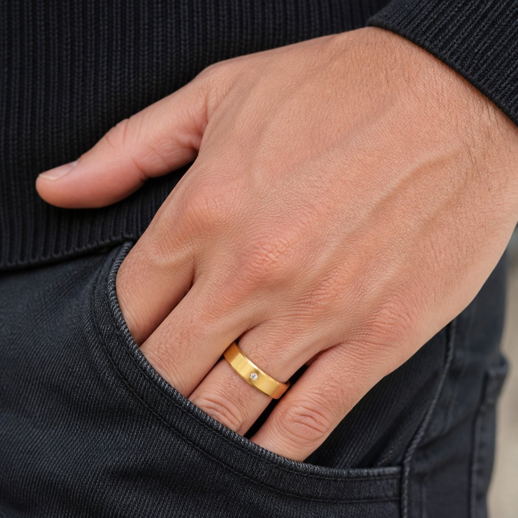 Herenring NE-17464 - Goud / 62mm