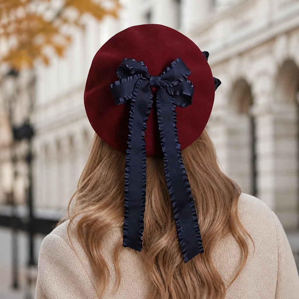 Dames baret BO-23194 - Bordeaux