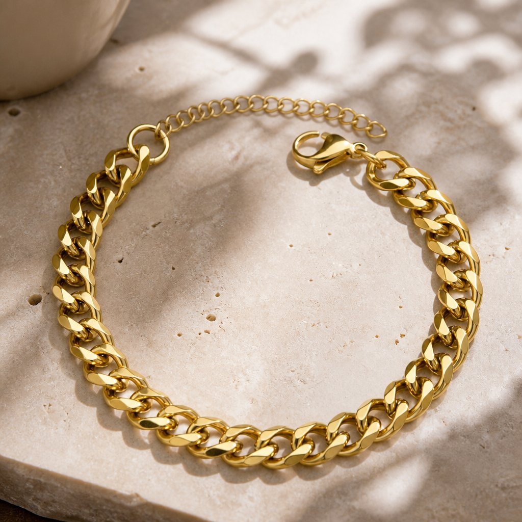 Armband AD-34581 - Goud / 7mm