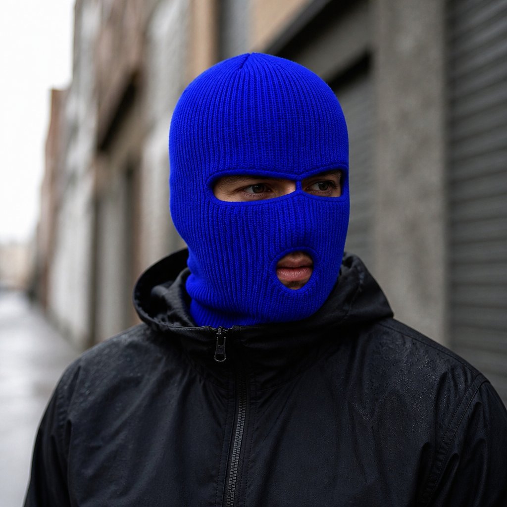 Balaclava Color - Blauw