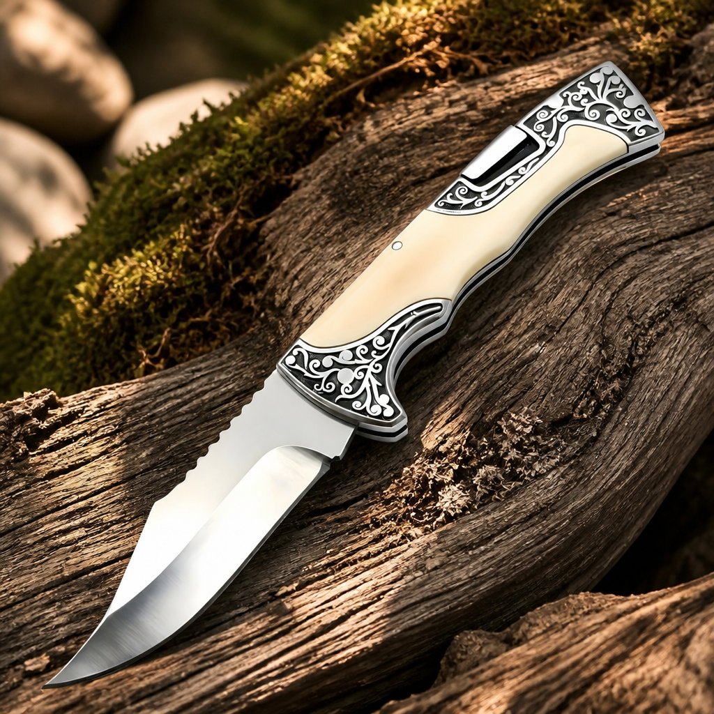 Opvouwbaar outdoormes A3157 - Geel