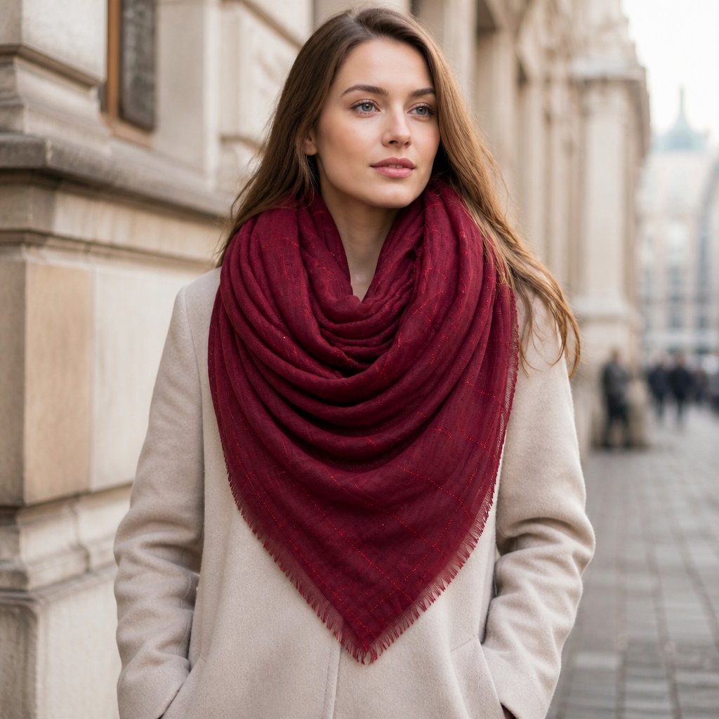 Sjaal AM - 40438 - Rood