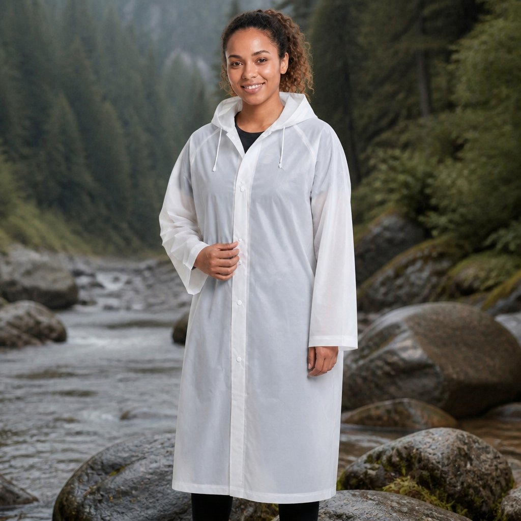 Waterdichte Regenjas RC - 40462 - Wit / Universele Maat