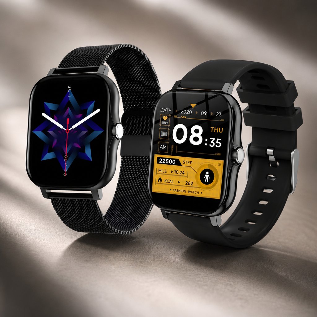 Smart horloge AN - 40482 - Zwart