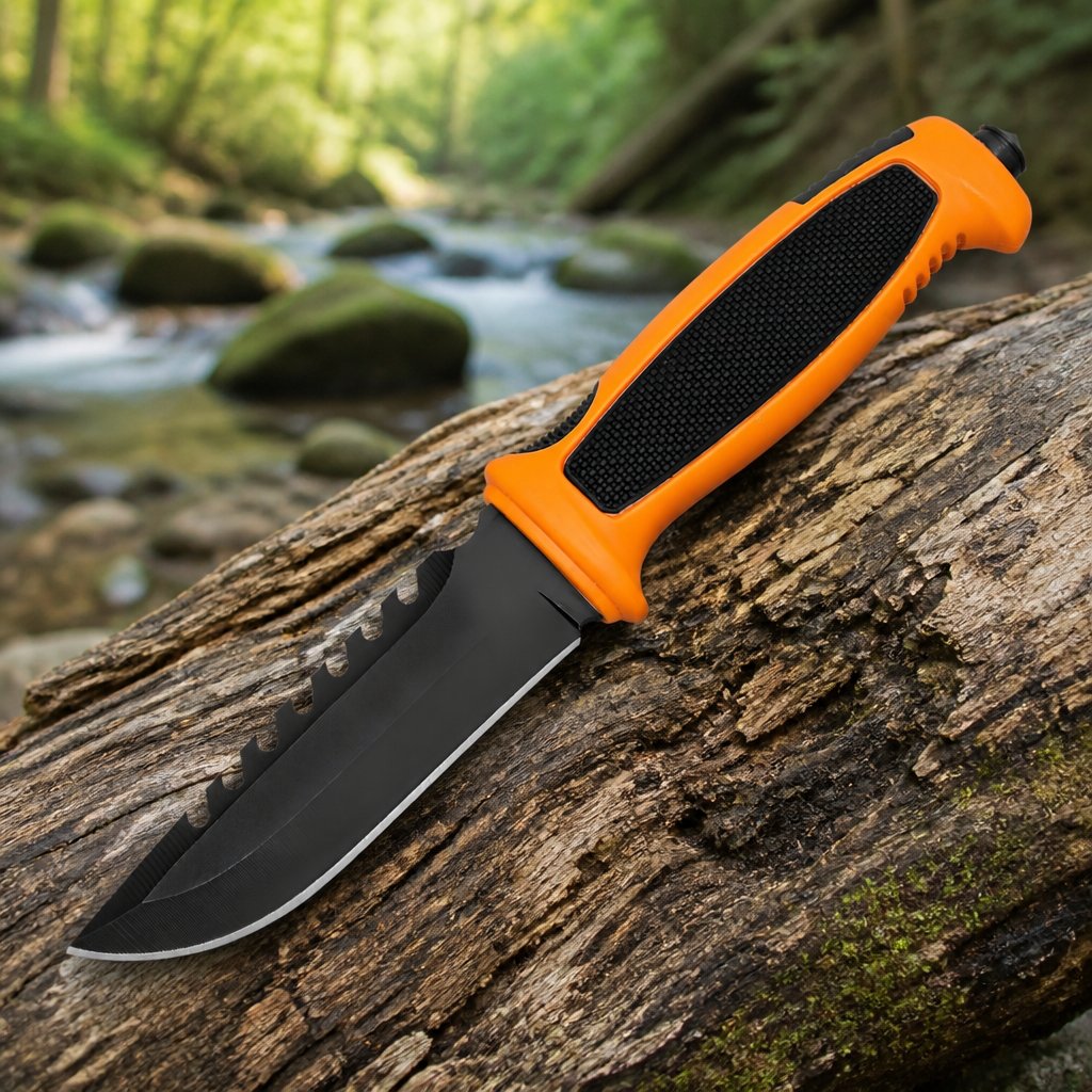 Outdoor mes ZR - 41053 - Zwart / Oranje / Type2