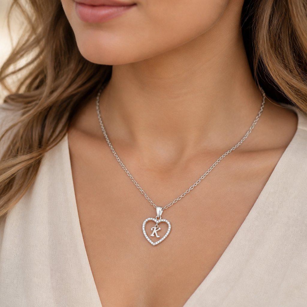 Letterketting - K / Zilver